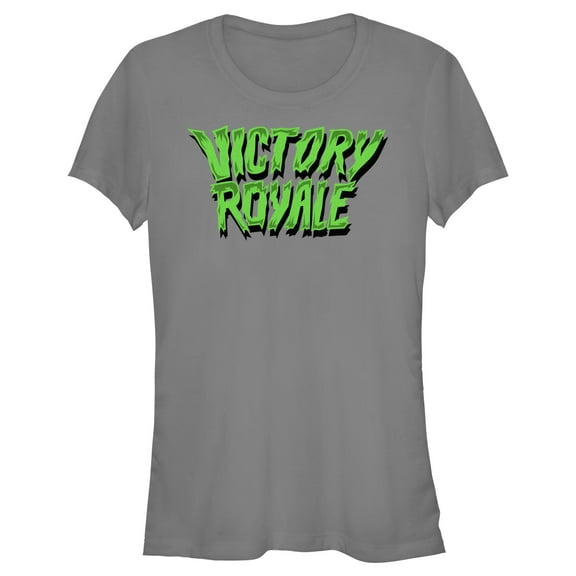 Junior's Fortnite Victory Royale Slime Graphic Tee Charcoal 2X Large