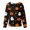 BlackB&08#0706F, variant on S-5XL Halloween Scrub Jacket Women Ghost Pumpkin Cat Nurse Uniforms Snap Front Fall Workwear Women with Pocket Black 5XL
