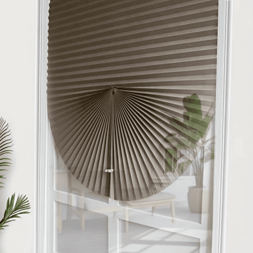 2 Pack Self-Adhesive Blackout Window Blinds, Cordless No-Drill Pleated Fabric Shades for Room Darkening in Bathroom, Kitchen, Office, 60x150 cm (W x L)