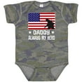 thumbnail image 3 of Inktastic Military Soldier Daddy Always My Hero Boys or Girls Baby Bodysuit, 3 of 5