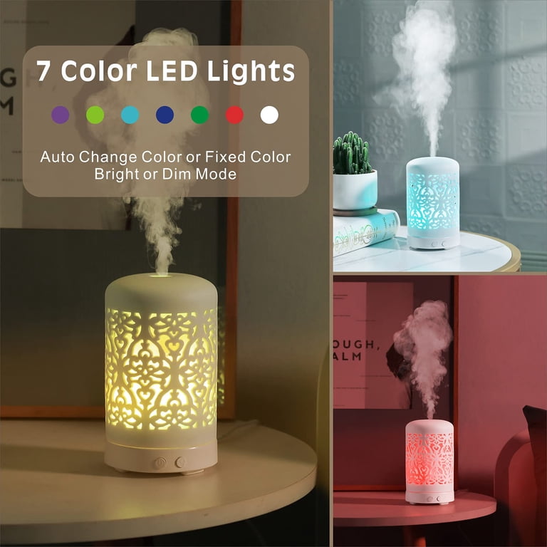 VONGEM Essential Oil Diffuser, 100 ml, 7-Color Night Light photo 3