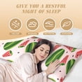 thumbnail image 6 of Rateoe Long Body Pillow Cover, 20x54 Inches Body Pillow Cases, Soft Brushed Microfiber Zipper Design, Watermelon -Pillows Not Included, 6 of 7