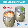 thumbnail image 4 of 12oz Stemless Wine Tumblers Dog Breeds Vacuum Insulated Stainless Steel Travel Tumbler Cups Mug with Lid and Straw for Champaign,Cocktail,Beer with Cleaning Brush, 4 of 5