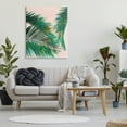 thumbnail image 2 of Stupell Industries Expressive Tropical Palm Fronds over Pink Warm Plants, 36 x 48, Design by Patricia Pinto, 2 of 6