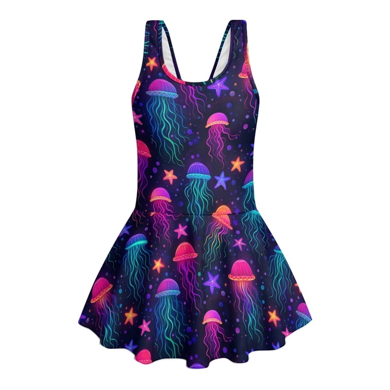 neon swim dress Neon Swim Dress