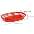 thumbnail image 4 of WRITWAA 6Ud Cestas Rojas Para Comida Multifuncional Para Patatas Hamburguesas Y Snacks, 4 of 5