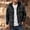 Dark Gray, variant on LYSMORA Mens Drawstring Hooded Long Sleeve Plaid Flannel Shacket Dual Chest Patch Pockets Ribbed Cuffs Button Front Casual Street Outer Jacket Top