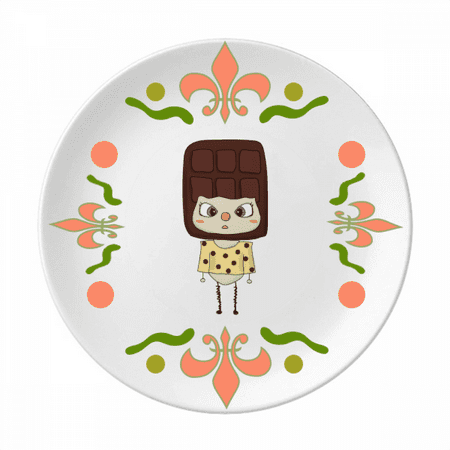 

Food Chocolate Sweet Fat Delicious UU Flower Ceramics Plate Tableware Dinner Dish