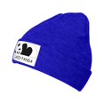 thumbnail image 2 of LNWH Knitted Acrylic Hat, Sleeping Lazy Panda Pattern Winter Beanie Hat for Cold Weather, Blue, 2 of 4