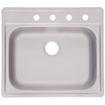 thumbnail image 1 of Fhp Fss804n 8" Stainless Steel Single Bowl Topmount Sink, 1 of 1