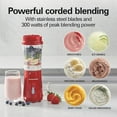 thumbnail image 4 of Hamilton Beach Shakes et Smoothies avec Mixeur Personnel Sans BPA, 14 oz, Rouge, 4 of 8