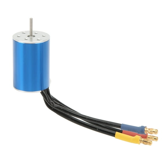 Brushless Motor And Esc ,Rc Car Motor,4500KV Brushless Motor 4 Pole Strong Torsion Stable Output Motor for 1/16 1/18 RC Car Dark Blue