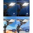 thumbnail image 5 of Gefolly SL-18000W Solar Street Lights Outdoor, Commercial Parking Lot Light Dusk to Dawn IP67 Waterproof 6500K Security Flood Lights Lamp for Yard, Road, Basketball Courts, 5 of 7