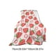 thumbnail image 2 of Manta para sofá, manta para sofá, lindas ideas de regalos de fresa para mujeres y niñas, manta suave para sofá, sofá cama, regalos para viajes y camping, manta de franela, 2 of 5