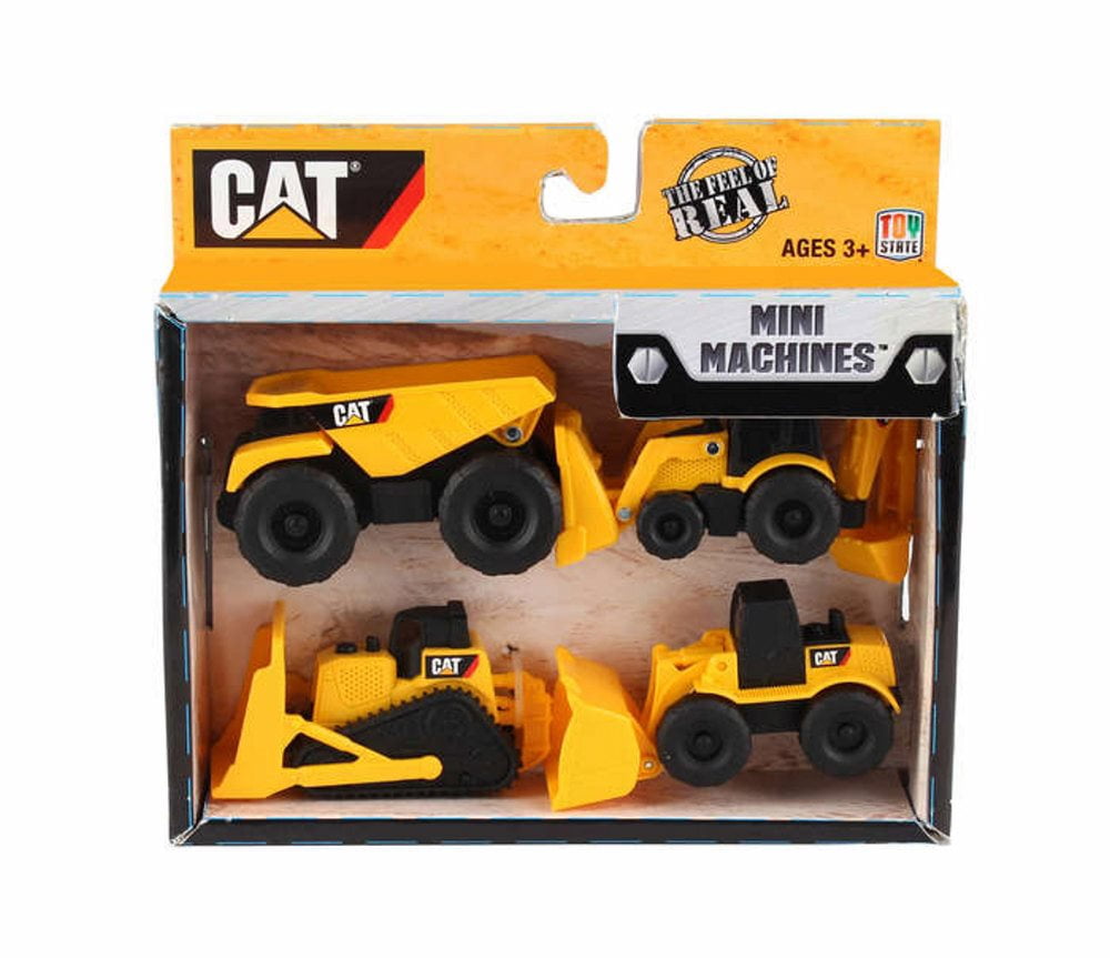 Caterpillar Mini Machines Gift Pack (Four Pieces), Yellow Daron CAT18000 Model Toy