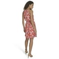 thumbnail image 3 of Falling Flowers Women's Chiffon Halter Neck Mini Dress, Sizes XS-XL, 3 of 6
