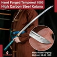 thumbnail image 6 of Armory Replicas Scarlet Edge Katana - Hand-Forged 1095 Carbon Steel Samurai Sword w/Gift Box, 6 of 7