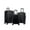 Black, variant on Rockland Luggage Quilt 3-Piece Hardside Polycarbonate Luggage Set F238