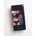 thumbnail image 2 of Reebok Men's Underwear - Low Rise Briefs with Contour Pouch (5 Pack), Size Large, Blue/Navy/Grape, 2 of 6