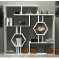 thumbnail image 2 of Tamara Geometric Bookcase, White, 2 of 6