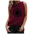 thumbnail image 2 of EGNMCR Camisoles pour Femmes Mode Débardeur d'Été pour Femmes à Imprimé de Lettres Sans Manches T-shirt Décontracté, 2 of 4