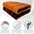 thumbnail image 4 of King Quilt Set 96''x106'', Burnt Orange Black Ombre Lightweight Bedspread Coverlet Set with 2 Pillow Shams, Modern Abstract Striped Gradient Breathable All Season Quilt Bedding for Bedroom/Guest Room, 4 of 9