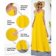 thumbnail image 3 of Vestido Wolddress 2025 para mujer, casual, sin mangas, talla grande, amarillo, 3 of 6