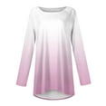 thumbnail image 5 of Knosfe Womens Tunic Tops To Wear with Leggings Crewneck Long Long Sleeve Plus Size Y2k Shirts Dressy Loose Fit Women Blouse Casual Fashion Fall Comfy Plus Size Going Out Tops, 5 of 5