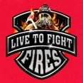 thumbnail image 3 of Tee Hunt Live to Fight Fires T-Shirt Firefighter Volunteer FD Mens Shirt, Ash Gray, 5X-Large, 3 of 5