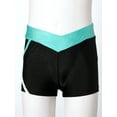 thumbnail image 5 of Fldy Kids Girls 2 Piece Ballet Yoga Workout Tracksuit Sleeveless Dance Crop Top with Shorts Set Blue Green 8, 5 of 7