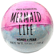 Onyx BathHouse Mermaid Life Honey & Pear Bath Bomb, 4.9 Oz.