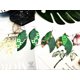 thumbnail image 4 of Pendientes de piel sintética para el Día de San Patricio para mujer y niña, con diseño de trébol, ligeros, de cuero en capas, con sombrero verde y hojas de pétalos., 4 of 5
