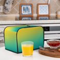 thumbnail image 6 of Picia Teal To Yellow Gradient Print 2 Slice Toaster Cover , Toaster Protector Dustproof Kitchen Appliance Cover, Kitchen Appliance Dustproof Protector, 6 of 7