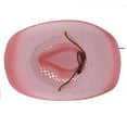thumbnail image 3 of Straw Cowboy Hat Men Cowgirl Hats Women Sun Hat Sombreros Vagueros Classic Western Accents, 3 of 7