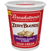 Breakstone's Zesty Blend Raosted Garlic & Herb Sour Cream, 16 Oz.