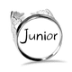 thumbnail image 1 of Black single words Junior Anillo de compromiso de boda de amor ajustable Unbranded  M, 1 of 3