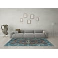 thumbnail image 3 of Ahgly Company Indoor Rectangle Oriental Light Blue Industrial Area Rugs, 2' x 5', 3 of 4