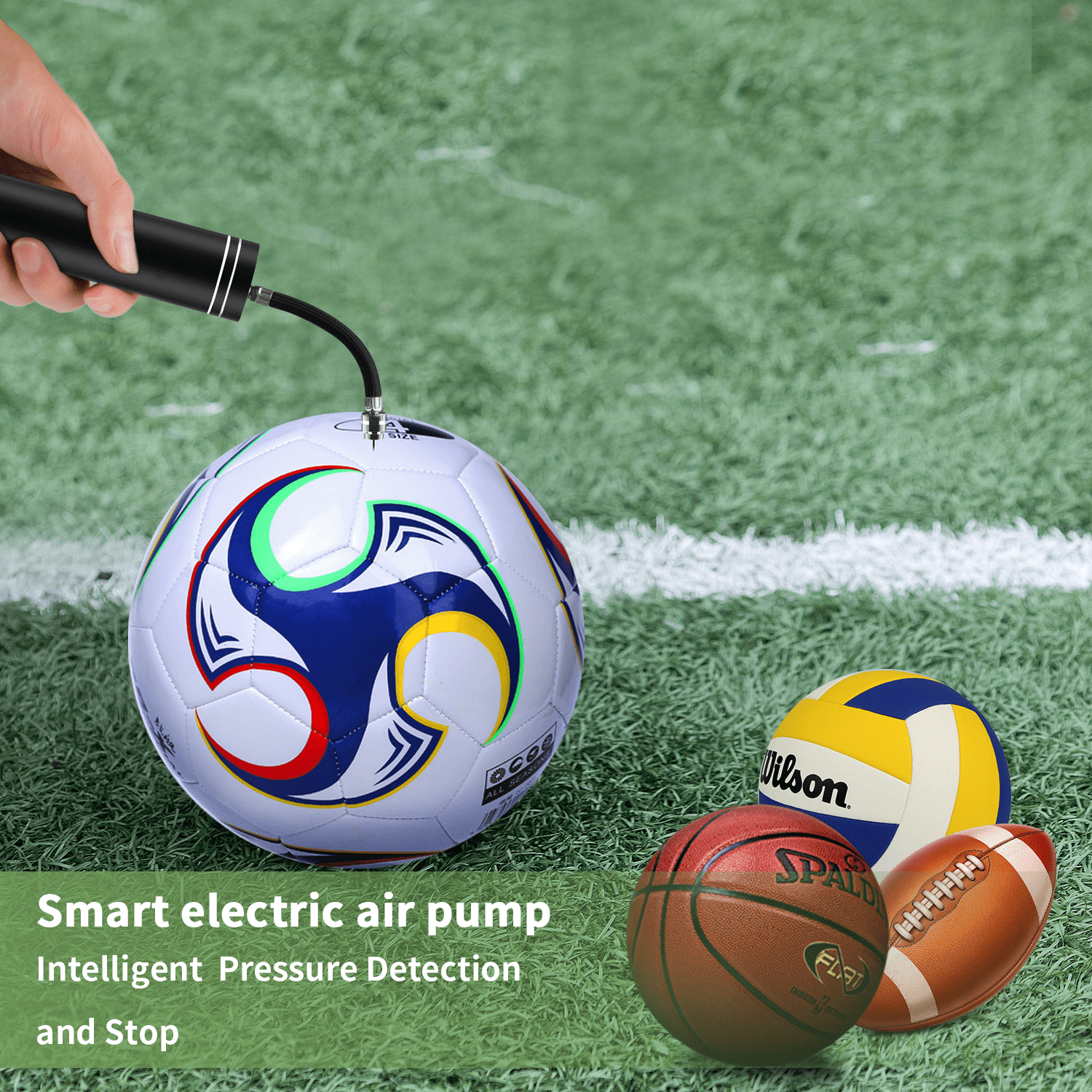 Wireless Air Pump for Inflatables,Pump for Athletic Basketball,Soccer,Volleyball,Football,Sport Ball and Swimming Ring for Basketball Training Automatic Electric Fast Ball Pump