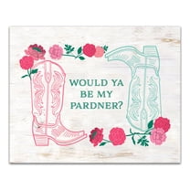 Creative Products Would Ya Be My Pardner 20 x 16 Canvas Wall Art