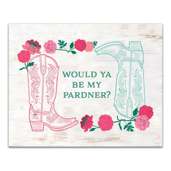 Creative Products Would Ya Be My Pardner 20 x 16 Canvas Wall Art