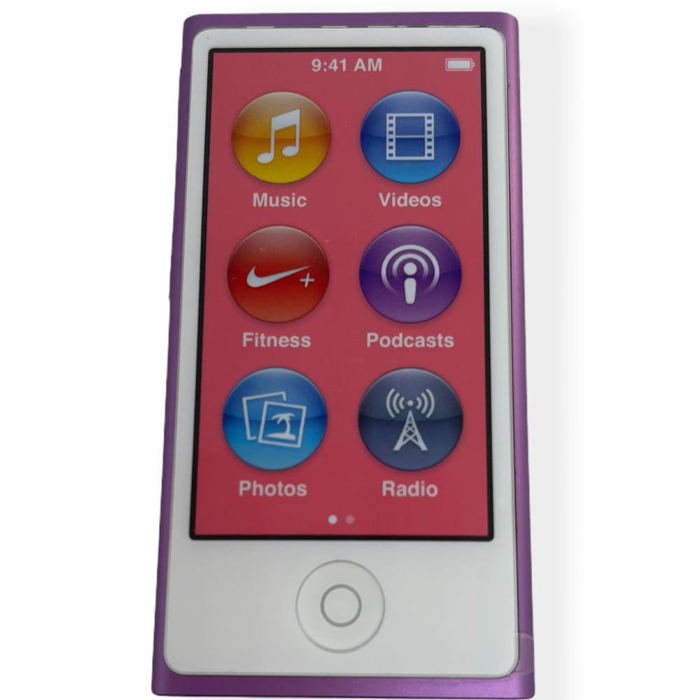 Apple iPod Nano 7th 16GB Purple, MP3 Player, New in Plain White Box - Walmart.com