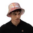 thumbnail image 5 of Vsdgher Corals Print Bucket Hat for Men&Women Bucket Hat Reversible Summer Double-Side-Wear Travel Gardening, Beach, Camping, Hiking, Fishing Cap, 5 of 5