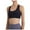 Black, variant on Women's Racerback Sports Fitness Support Workout Running Bras (White, XL)