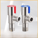 thumbnail image 1 of Válvula triangular de acero inoxidable 304, válvula de 4 puntos para uso doméstico, válvula de agua fría y caliente, interruptor de válvula en forma de ocho, 1 of 1