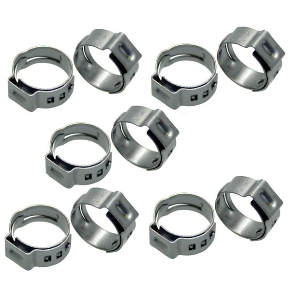 Motion Pro 20.9-24.1mm (9mm Wide) Stepless Ear Clamps 10 Pack (11-0067 ...