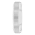 thumbnail image 2 of Mens Silver-Tone Tungsten 5MM Plain Beveled Comfort Fit Wedding Band - Mens Ring, 2 of 5