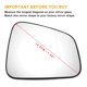 thumbnail image 3 of Reemplazo de vidrio del espejo retrovisor derecho para Opel y Vauxhall Mokka X con calefacción, 3 of 6