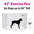 thumbnail image 4 of MidWest 8 Panel Black Exercise Pen with MAX Lock Door, 4 of 4