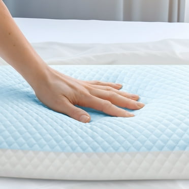 LETOM Cooling Gel Memory Foam Standard  Bed Pillow, White