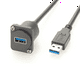thumbnail image 1 of Cable de Extensión USB 3.0 Tipo D Macho A Hembra Cable Convertidor de Montaje en Panel XLR Tipo A Cable Acoplador de de Chasis USB A, 1 of 5